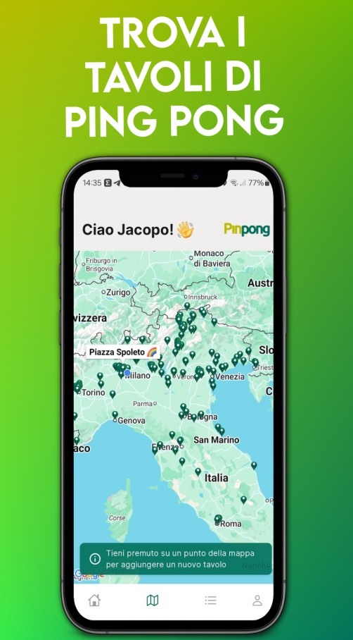 Mappa tavoli Pinpong