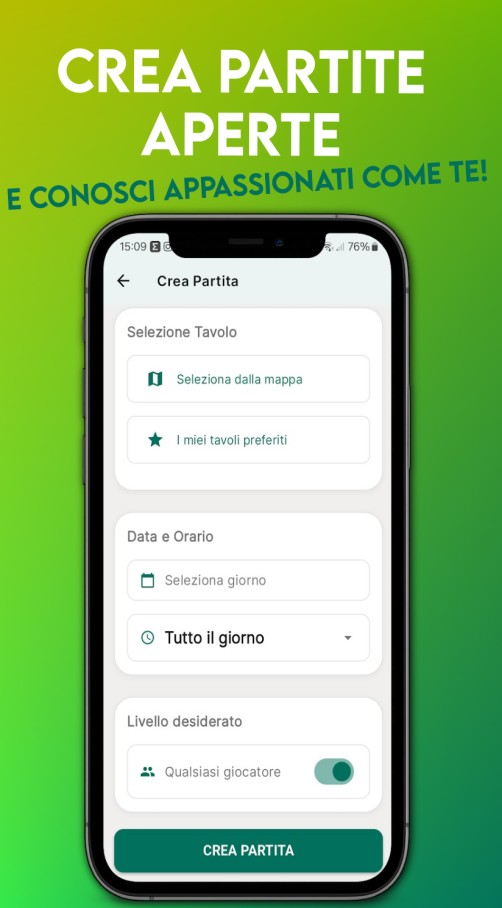 Schermata app Pinpong