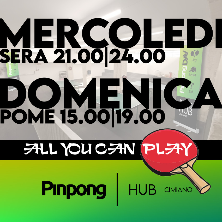 "Hey, quando apre Pinpong HUB?" 🏓